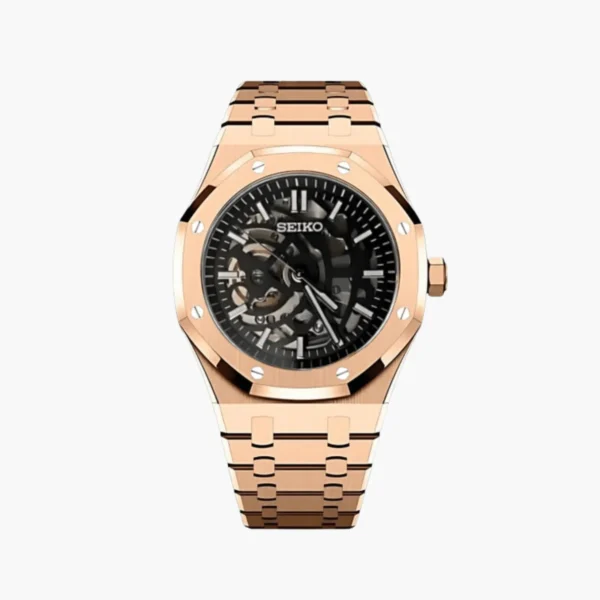 Royal Seikoak Skelett Roséguld